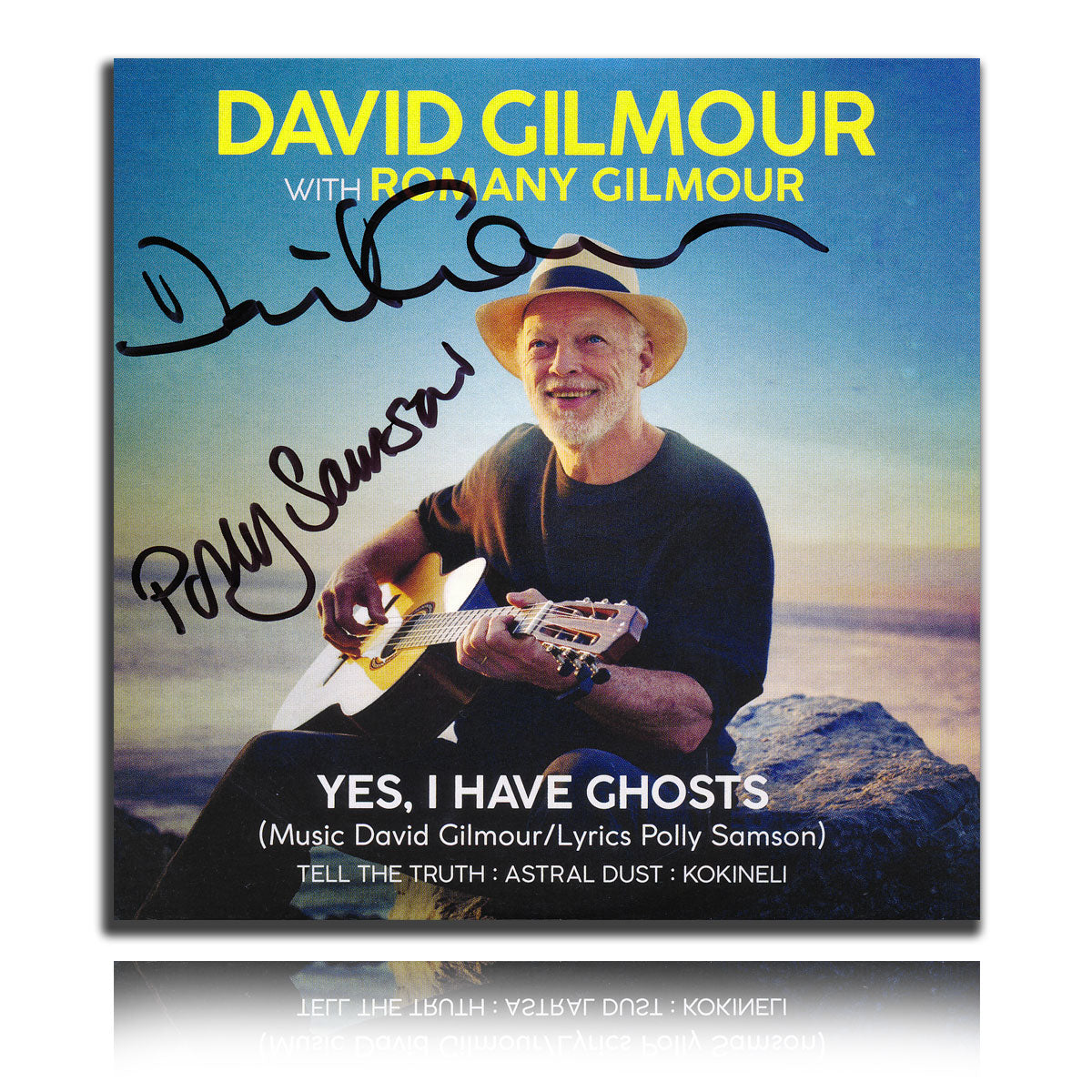 David Gilmour Polly Samson Signé OUI, J'AI DES FANTÔMES Album CD Autographié