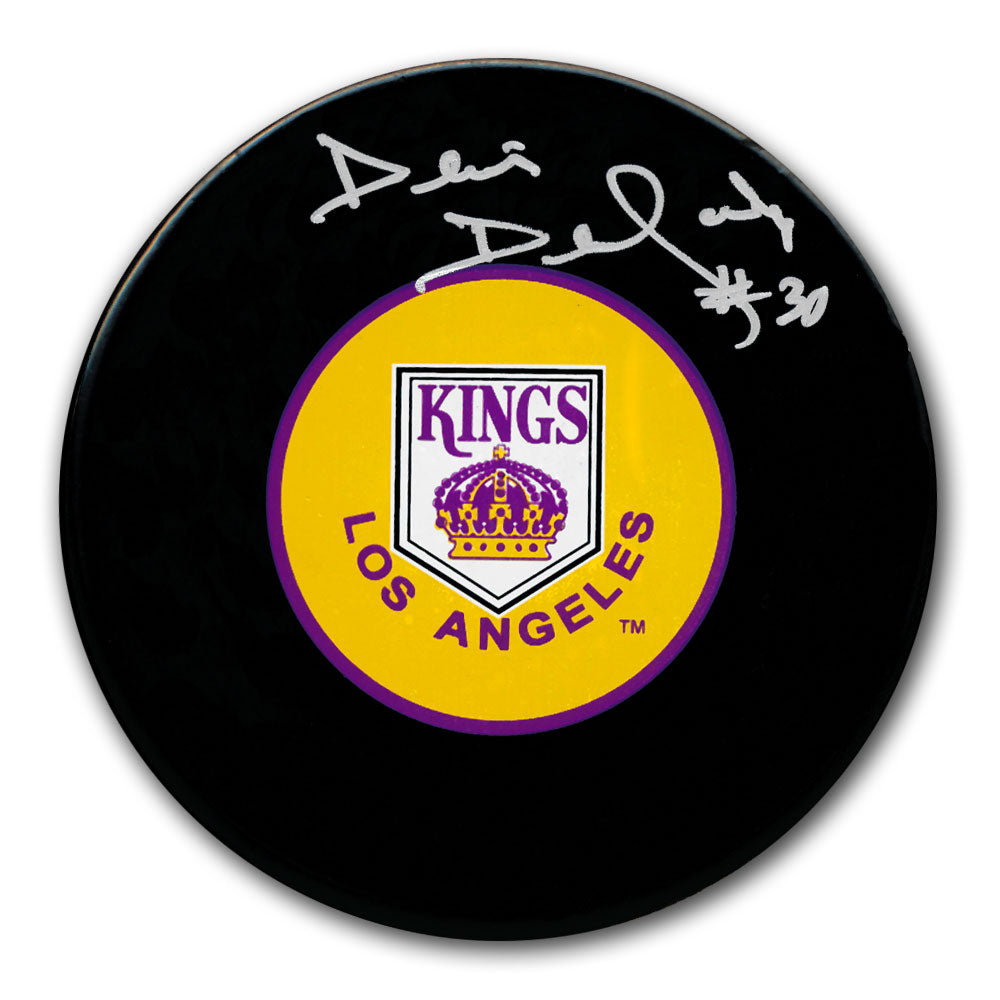 Denis Dejordy Los Angeles Kings Autographed Puck