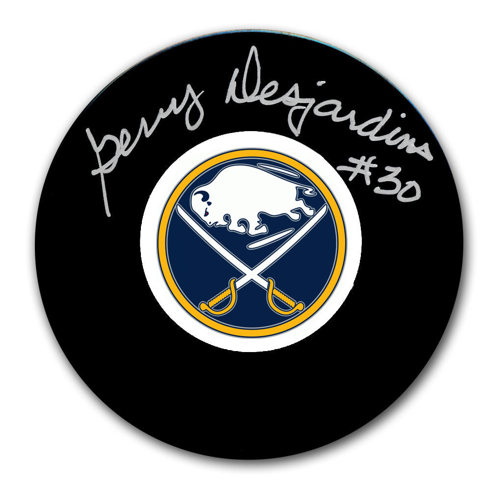 Gerry Desjardins Buffalo Sabres Autographed Puck