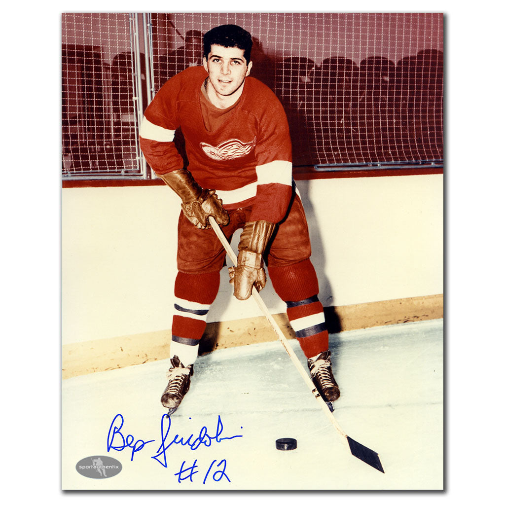 Bep Guidolin Detroit Red Wings Photo dédicacée 8 x 10