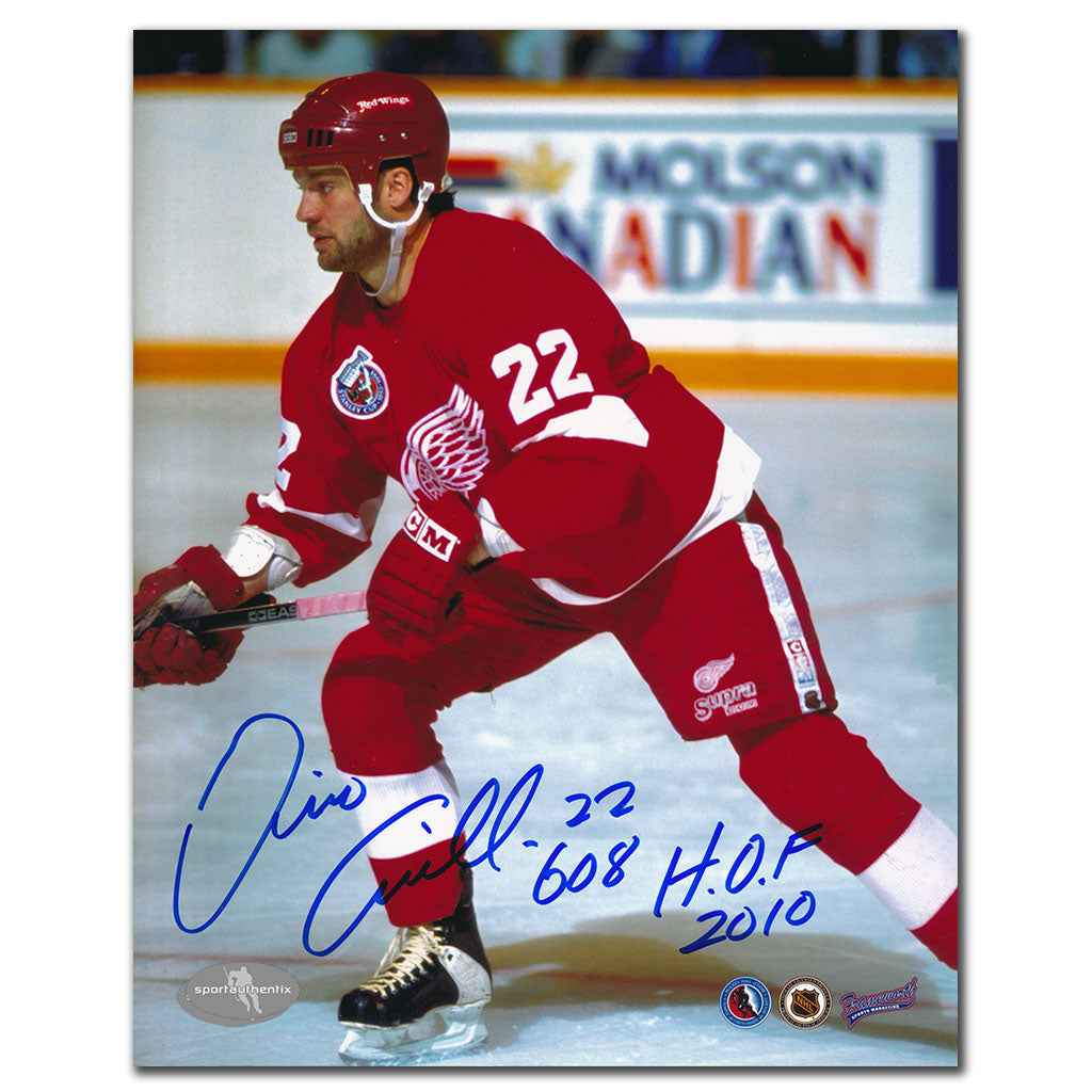 Dino Ciccarelli Detroit Red Wings Photo dédicacée 8 x 10