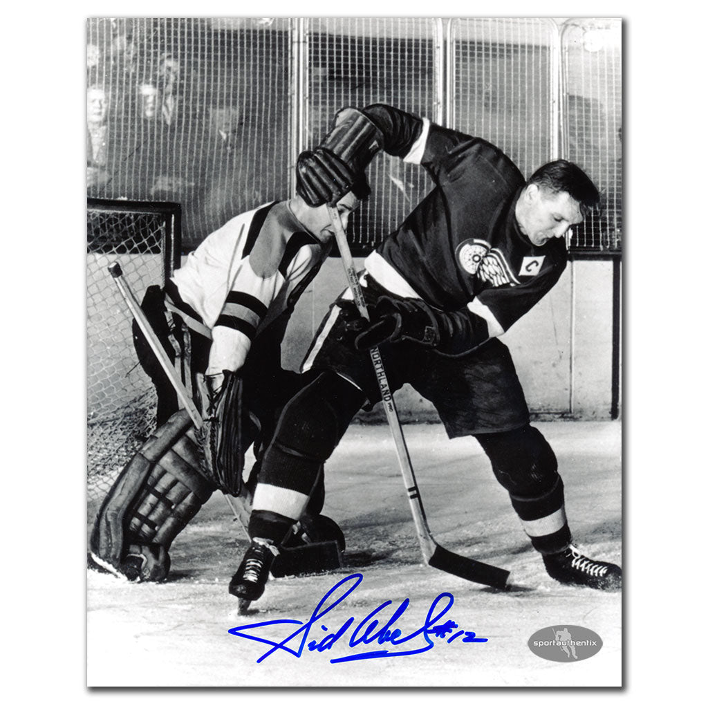 Sid Abel Detroit Red Wings Autographed 8x10 Photo