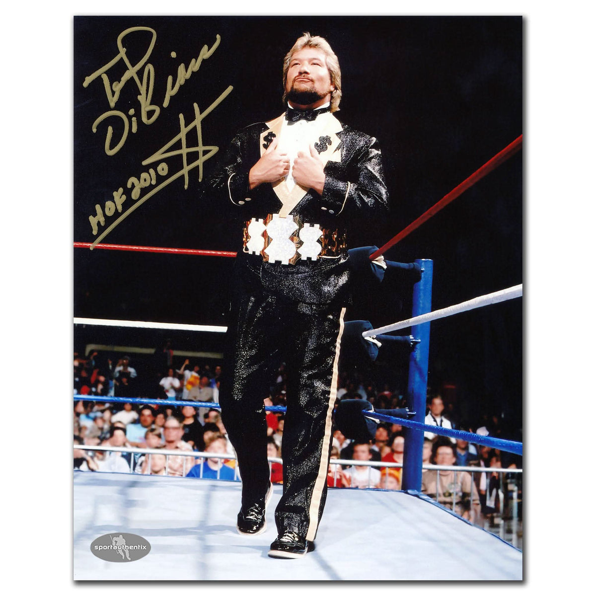Authentic Ted DiBiase WWE Wrestling SATURDAY NIGHT'S MAIN EVENT Autographed 8x10 - SportAuthentix