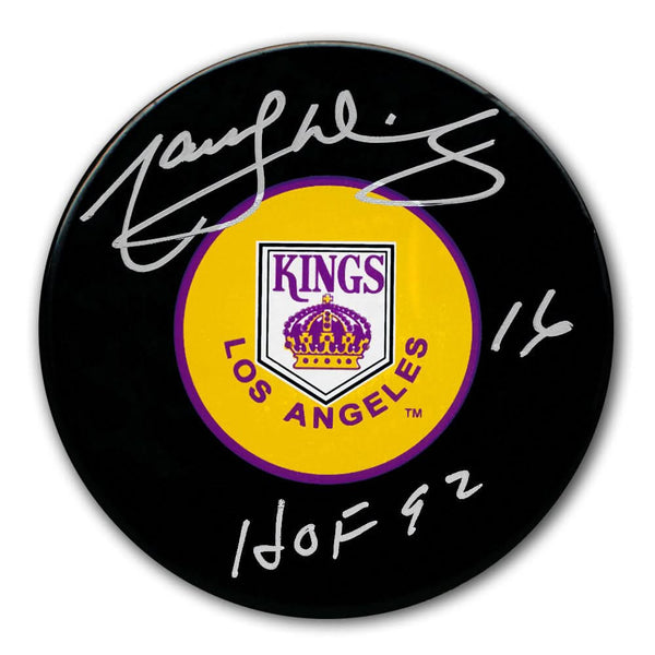Authentic Marcel Dionne Los Angeles Kings HOF Autographed Puck - SportAuthentix