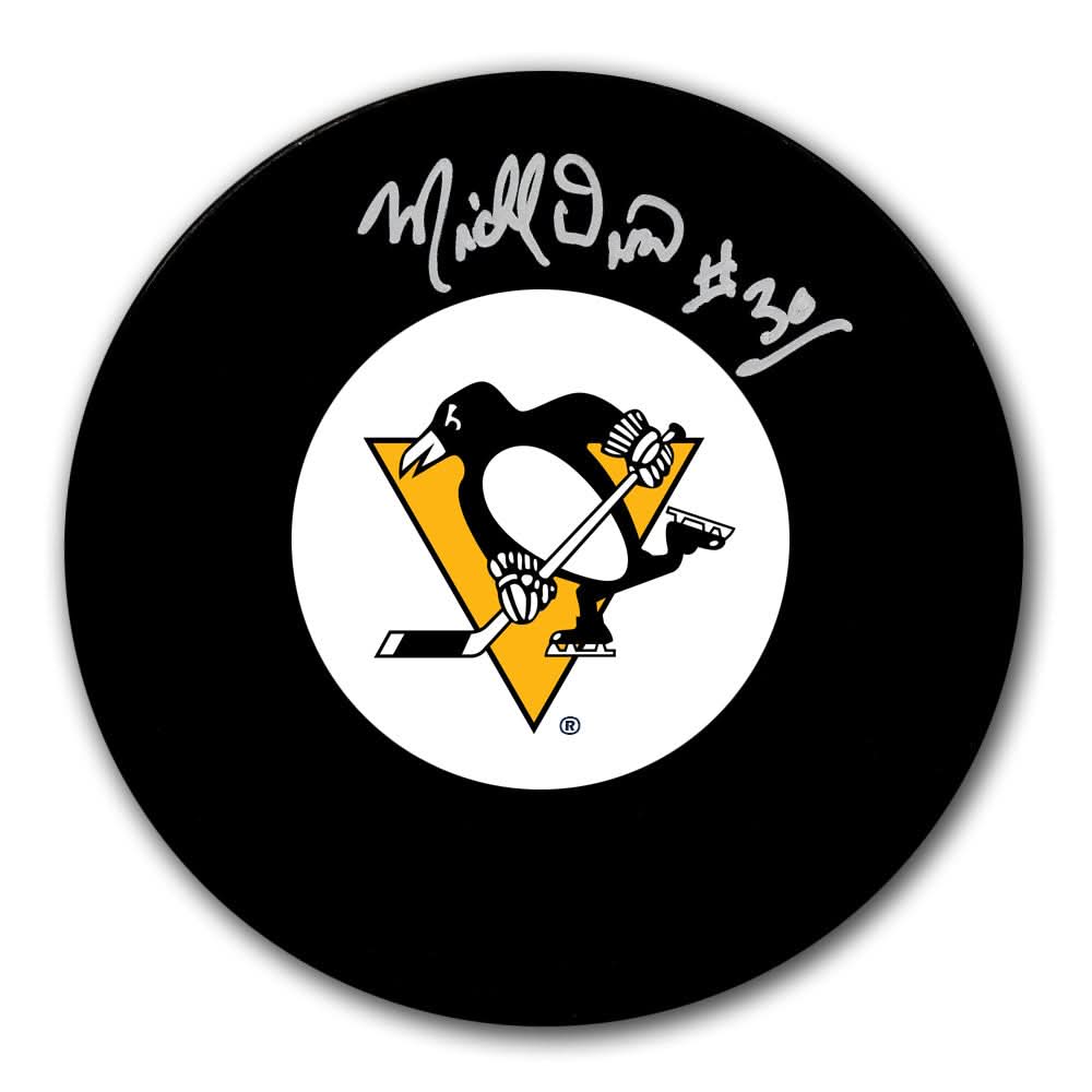 Authentic Michel Dion Pittsburgh Penguins Autographed Puck - SportAuthentix