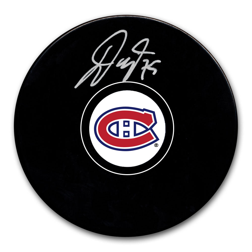 Jakub Dobes Autographed Montreal Canadiens Hockey Puck