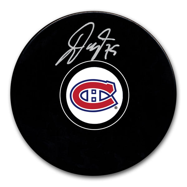 Jakub Dobes Autographed Montreal Canadiens Hockey Puck