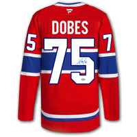 Jakub Dobes Montreal Canadiens Fanatics Premium Autographed Jersey
