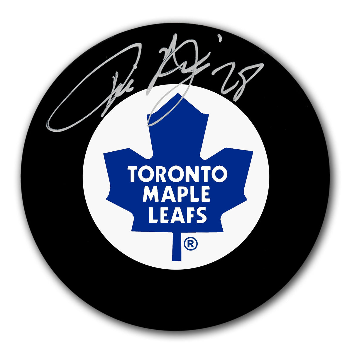 Tie Domi Toronto Maple Leafs Autographed Puck - Sport Authentix Inc
