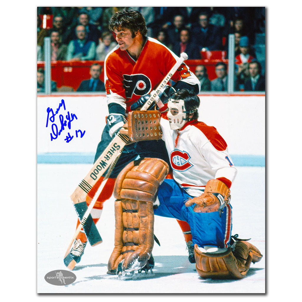 Gary Dornhoefer Philadelphia Flyers ACTION Autographed 8x10 - Sport Authentix Inc