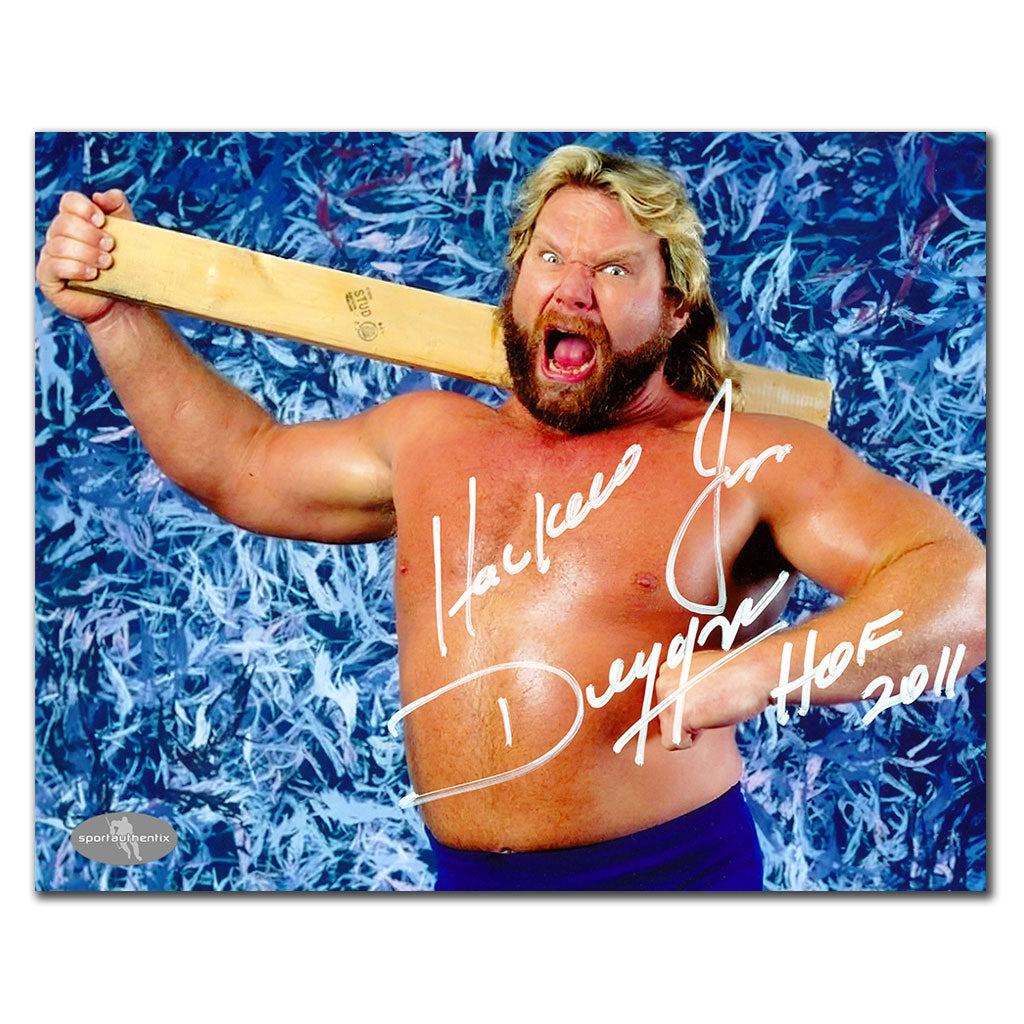 Hacksaw Jim Duggan WWE HOOOOOO! Autographed 8x10 - Sport Authentix Inc