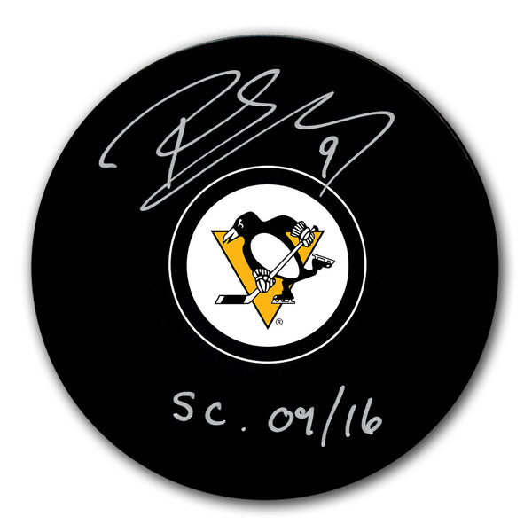 Pascal Dupuis autographed Pittsburgh Penguins puck with SC 09/16 inscription