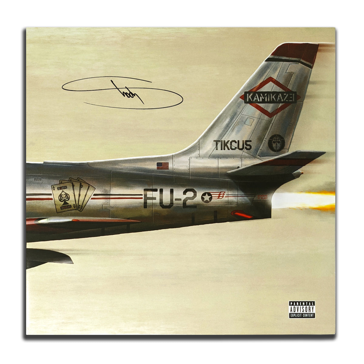 Eminem a signé l'album vinyle autographié KAMIKAZE LP JSA COA