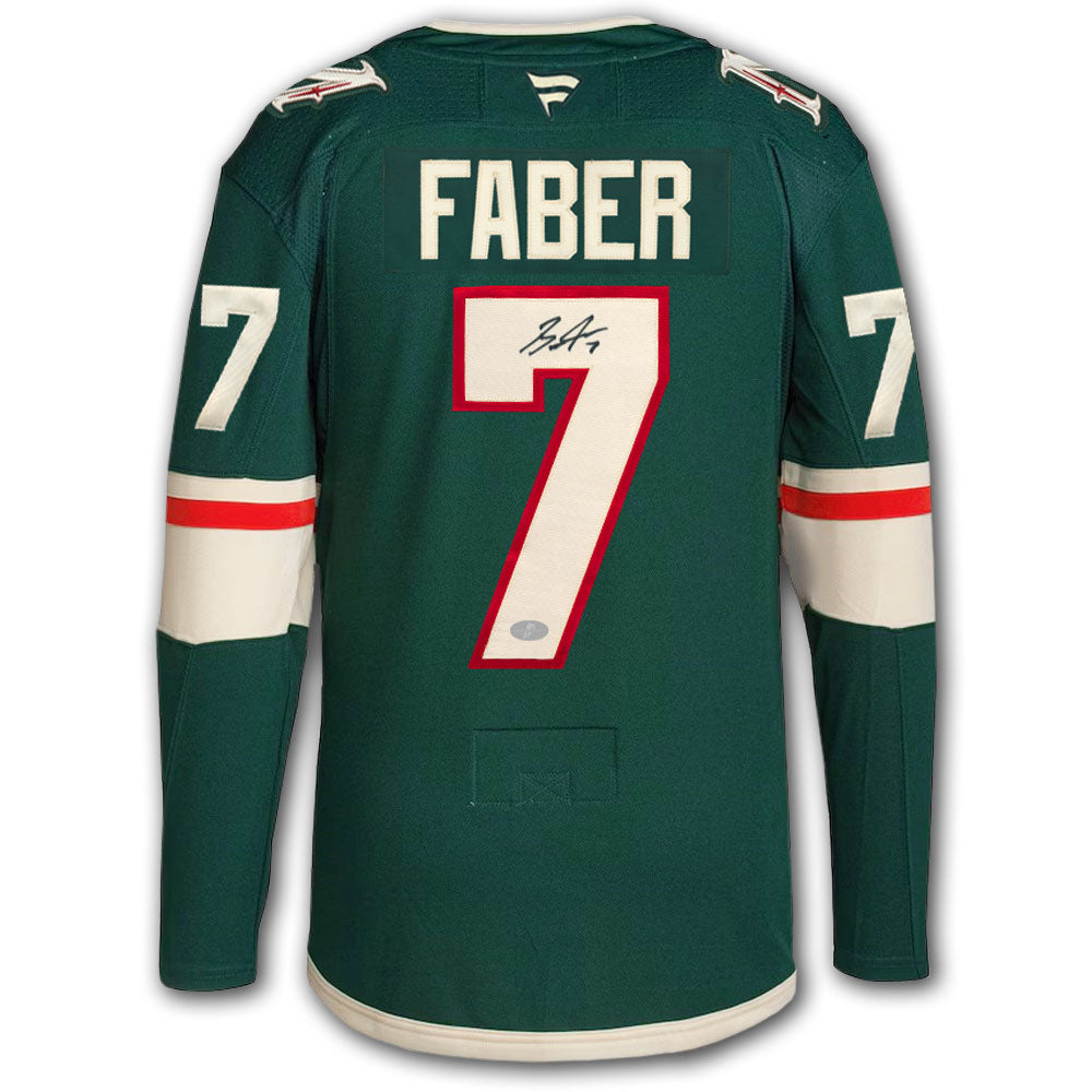 Brock Faber Minnesota Wild Fanatics Premium Autographed Jersey