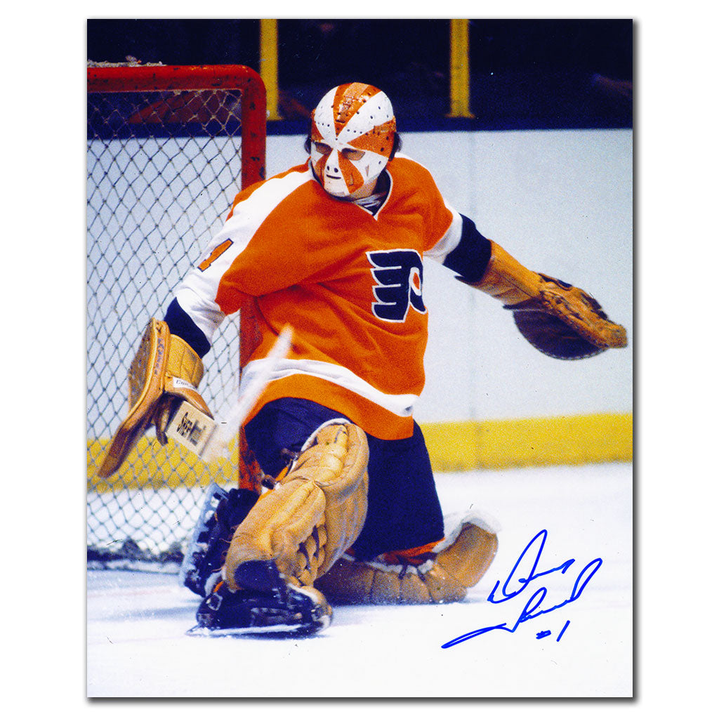Doug Favell Flyers de Philadelphie STARBURST 8x10 autographié