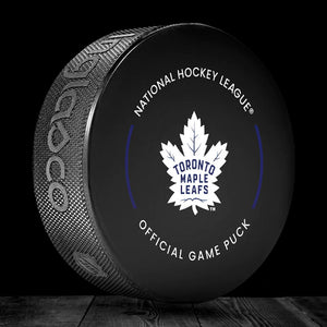 Doug Favell Pre-Order Toronto Maple Leafs Autographed Official Game Puck