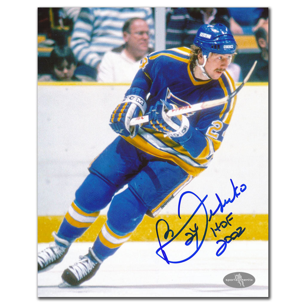 Bernie Federko St. Louis Blues ACTION dédicacé 8x10