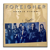 Lou Gramm Signé Foreigner DOUBLE VISION Album Vinyle Autographié LP
