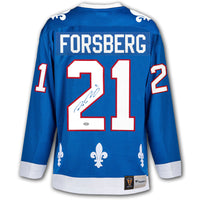 Peter Forsberg Quebec Nordiques Fanatics Vintage Autographed Jersey