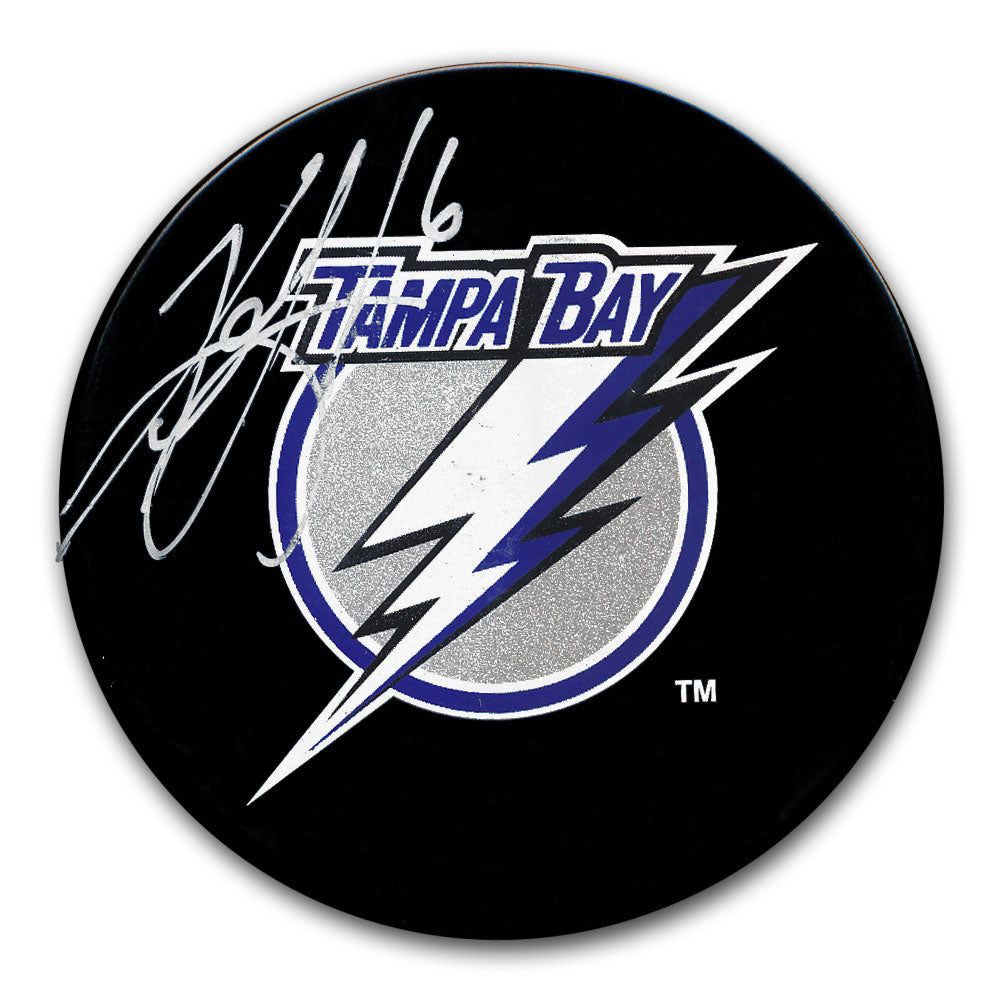 Kurtis Foster Tampa Bay Lightning Logo Autographed Puck