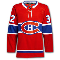 Jacob Fowler Autographed Montreal Canadiens Fanatics Premium Jersey