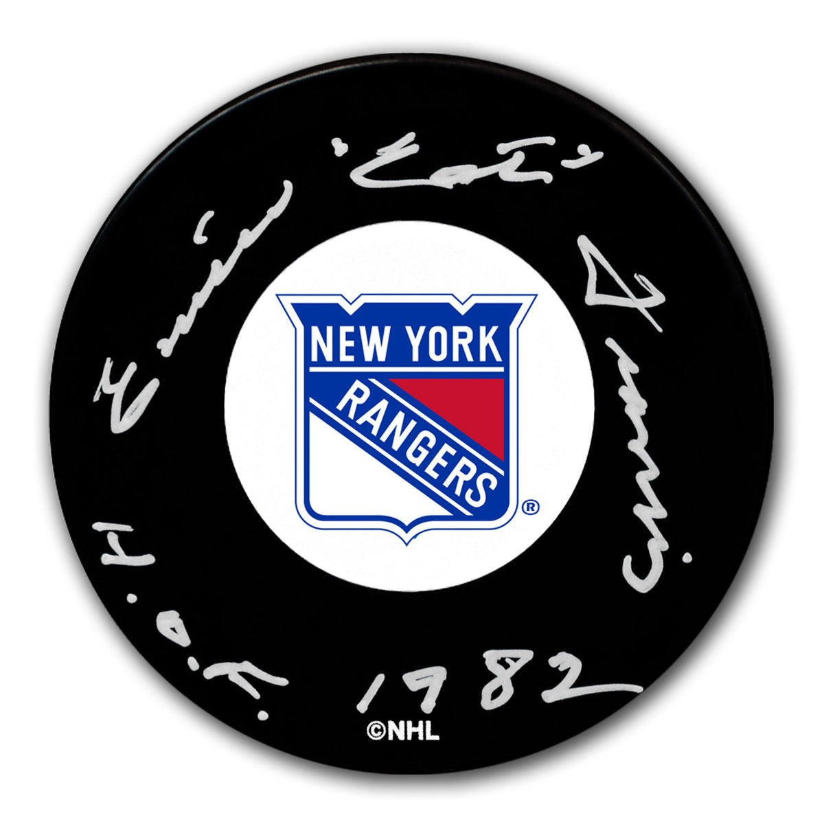 Emile Francis New York Rangers HOF Autographed Puck - Sport Authentix Inc