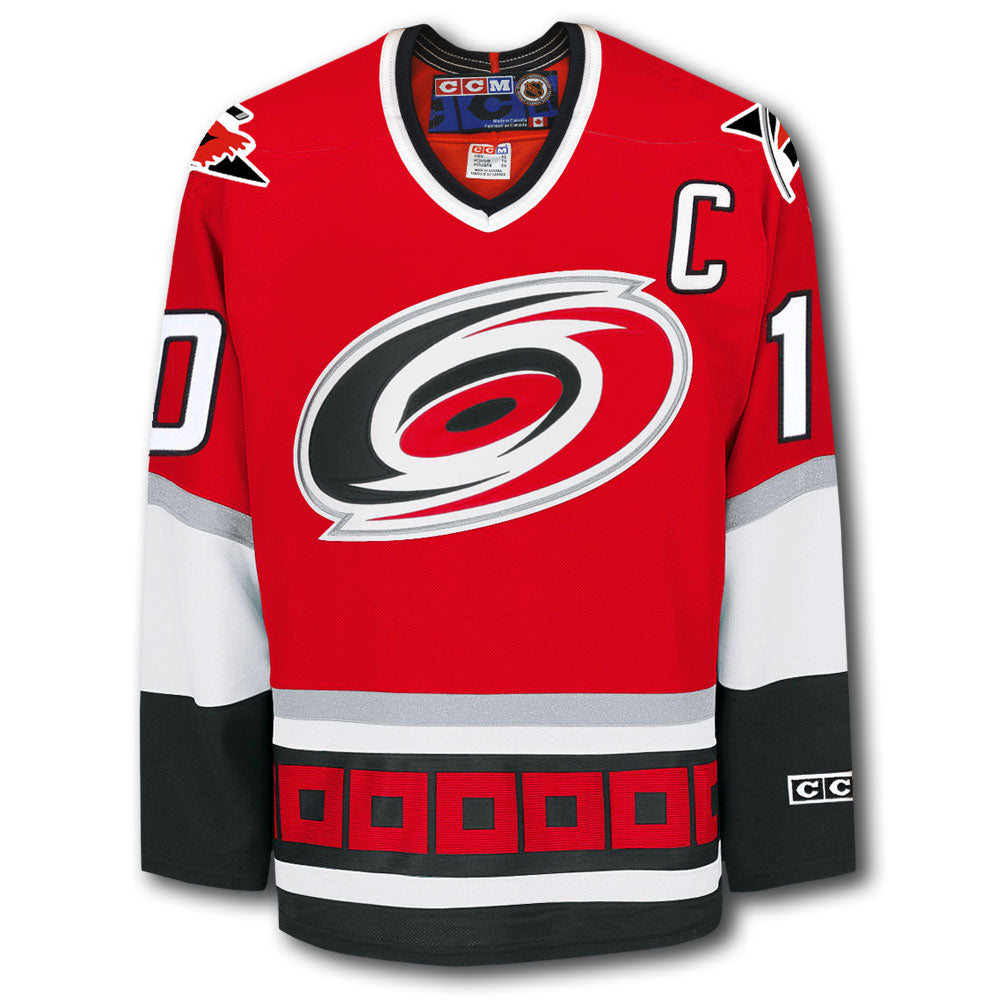 Maillot autographié par Ron Francis des Hurricanes de la Caroline CCM
