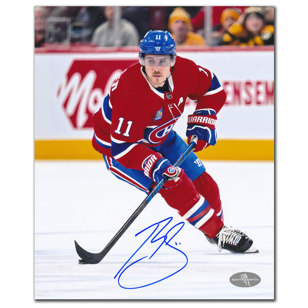 Brendan Gallagher Autographed Montreal Canadiens 8x10 Photo · Skating with Puck