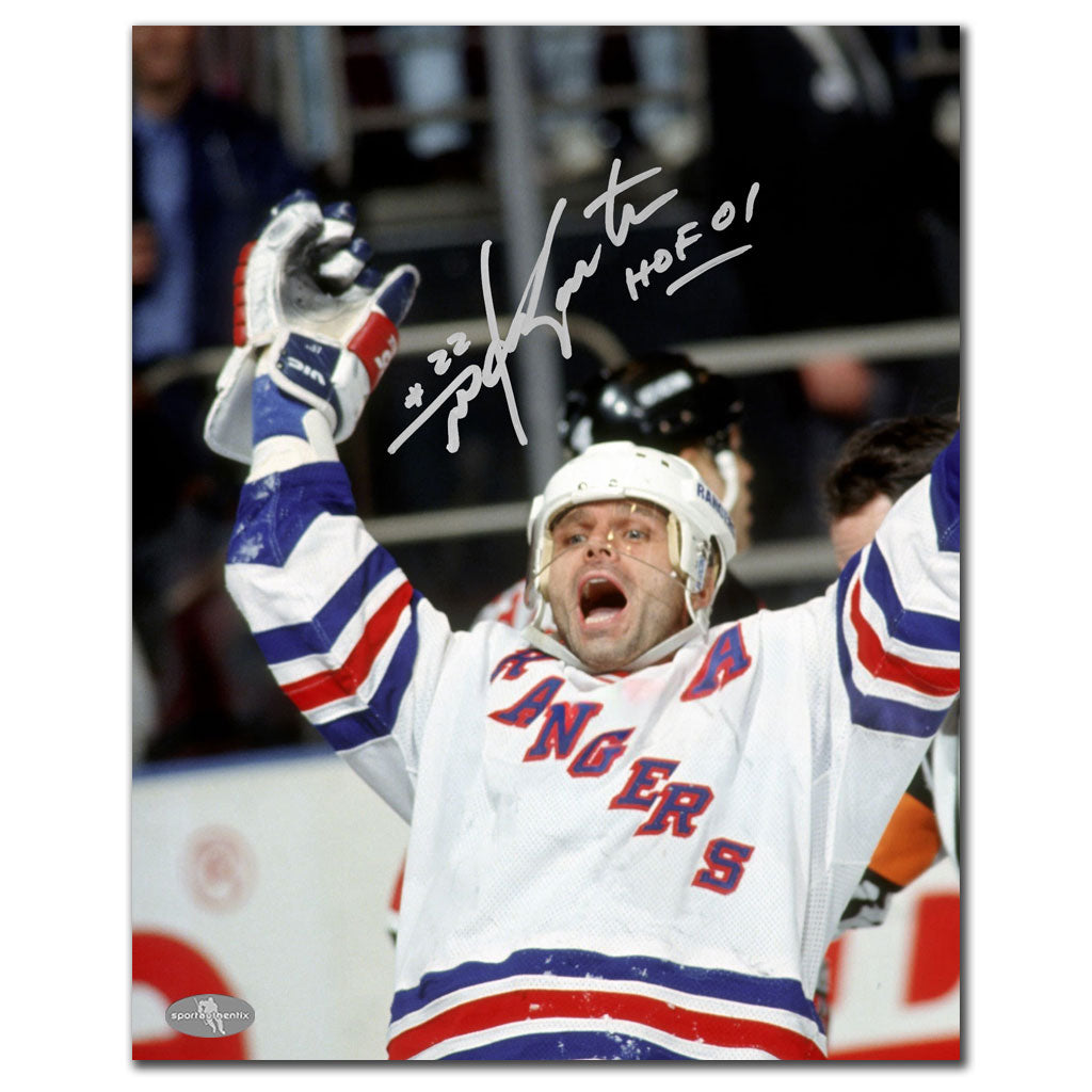 Mike Gartner New York Rangers HOF Autographed 11X14 Photo