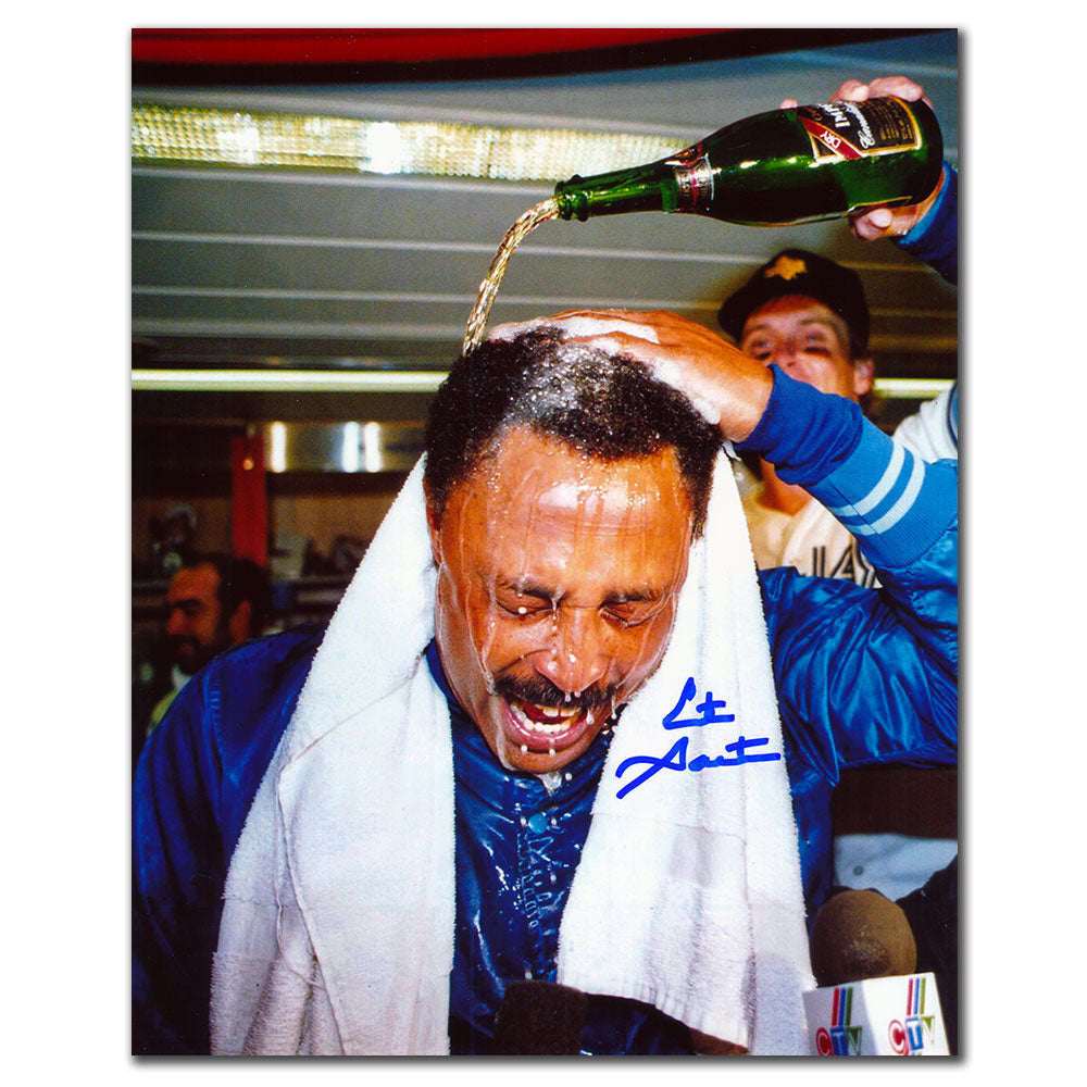 Cito Gaston Toronto Blue Jays WORLD SERIES CELEBRATION Autographed 8x10