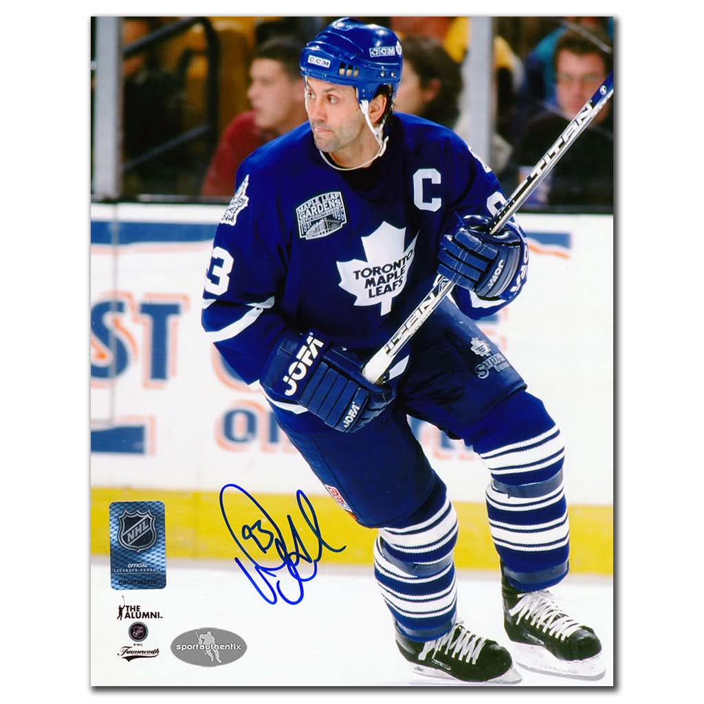 Authentic Doug Gilmour Toronto Maple Leafs CAPTAIN Autographed 8x10 - SportAuthentix