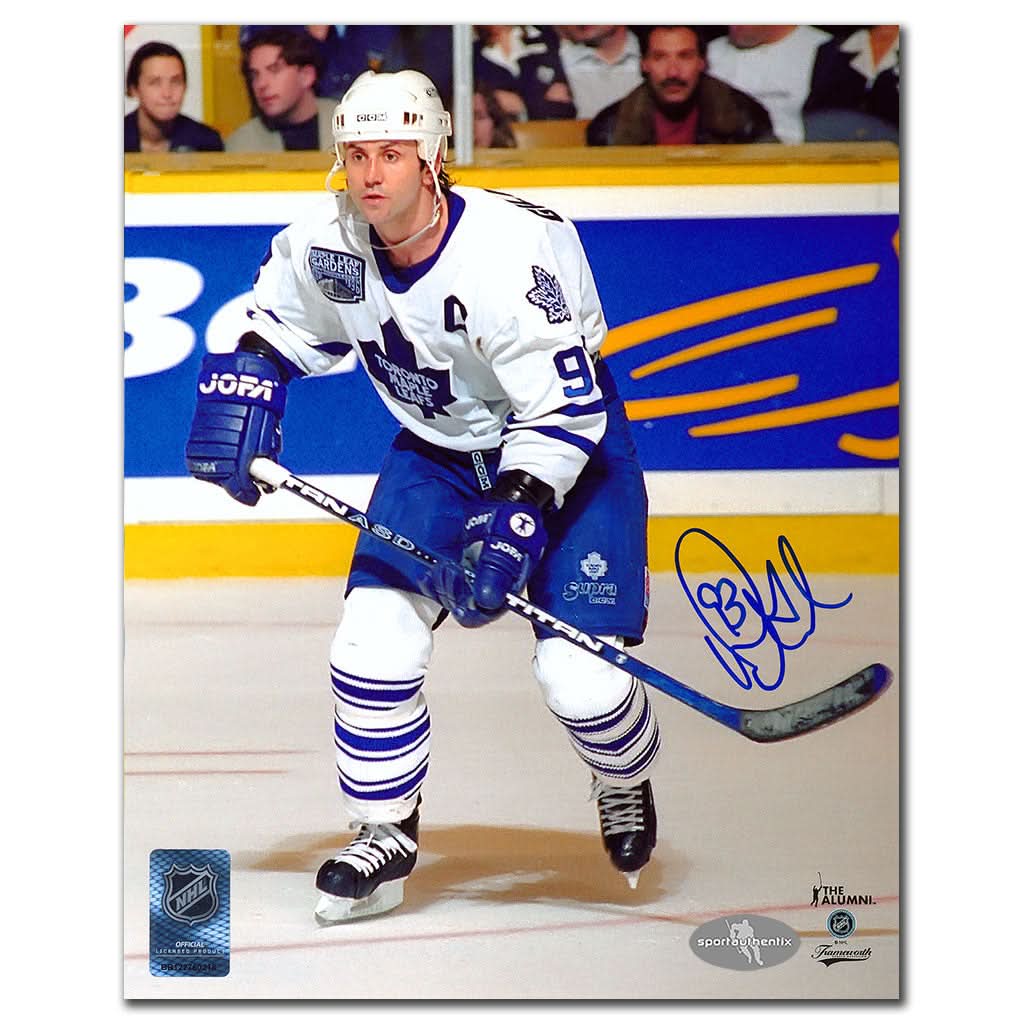 Authentic Doug Gilmour Toronto Maple Leafs ACTION Autographed 8x10 - SportAuthentix