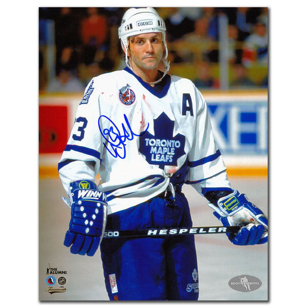 Authentic Doug Gilmour Toronto Maple Leafs WARRIOR Autographed 8x10 - SportAuthentix