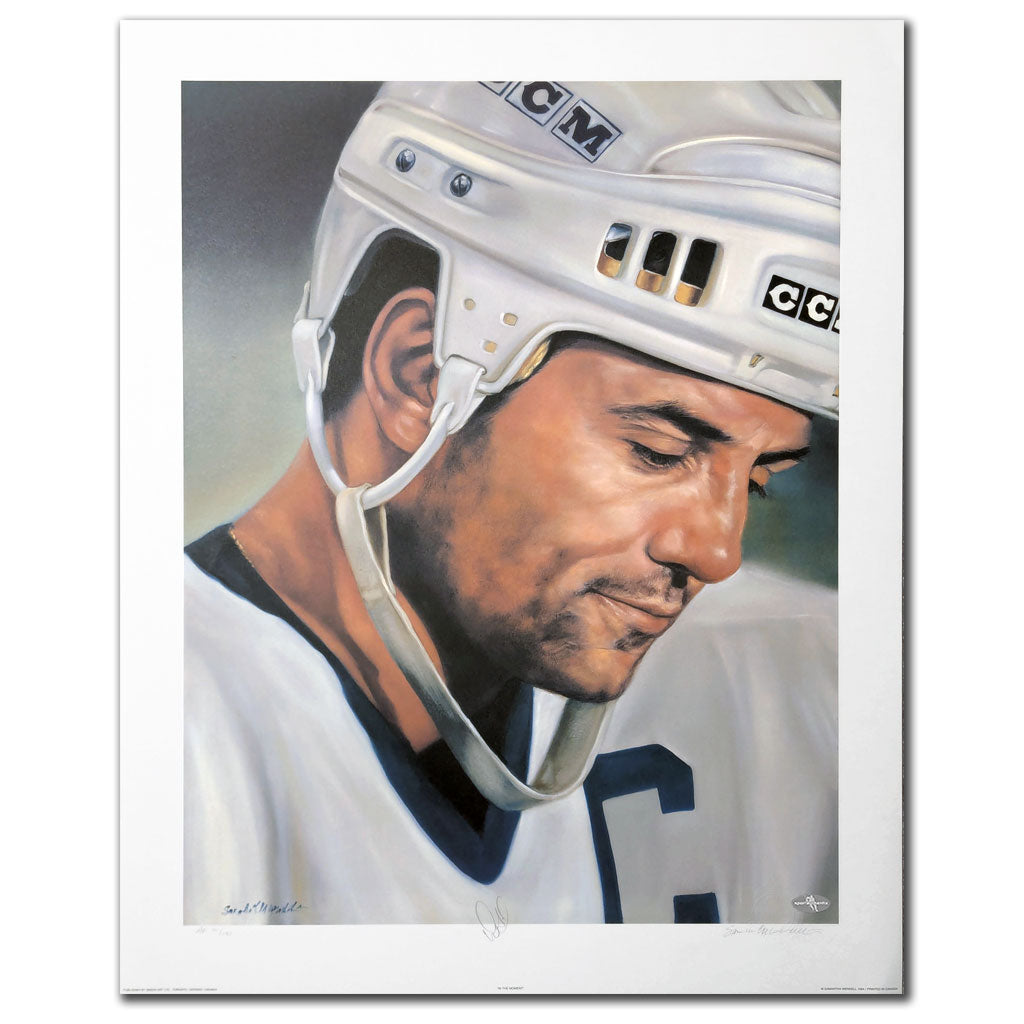 Doug Gilmour Toronto Maple Leafs UP CLOSE Autographed 21x27 Art Litho
