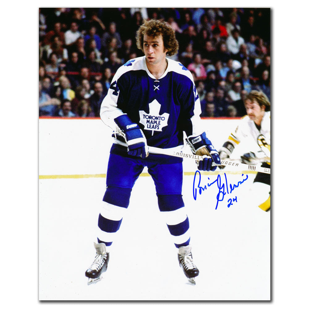 Brian Glennie Toronto Maple Leafs ACTION Autographed 8x10