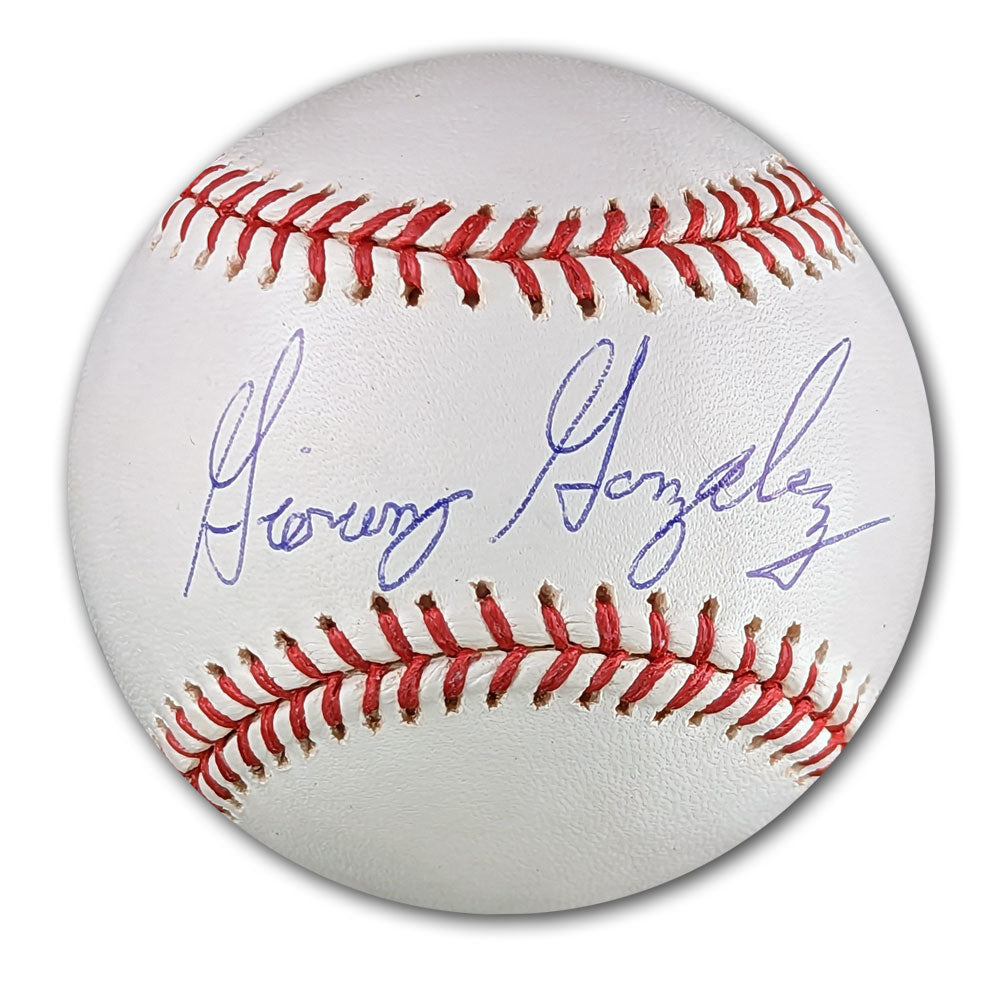 Gio Gonzalez Autographed MLB Official Major League Baseball