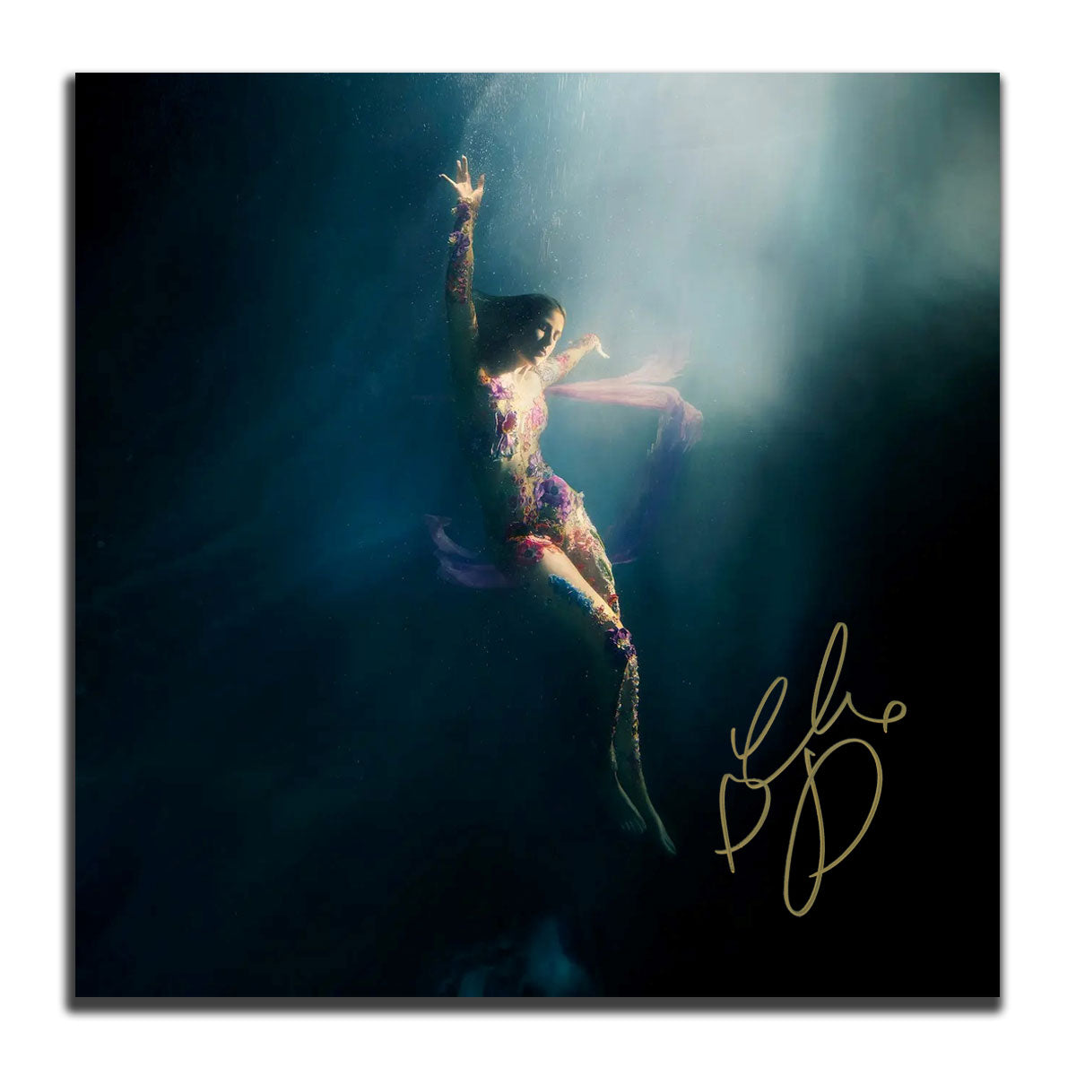 Ellie Goulding a signé l'album vinyle autographié HIGHER THAN HEAVEN LP