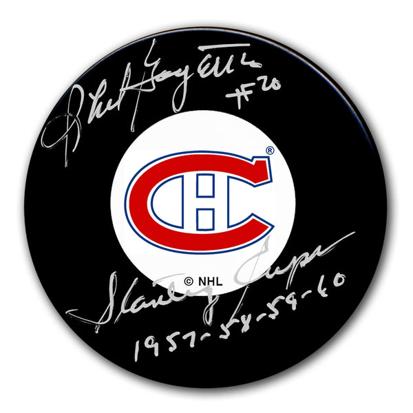 Authentic Phil Goyette Montreal Canadiens SC Years Original 6 Autographed Puck - SportAuthentix