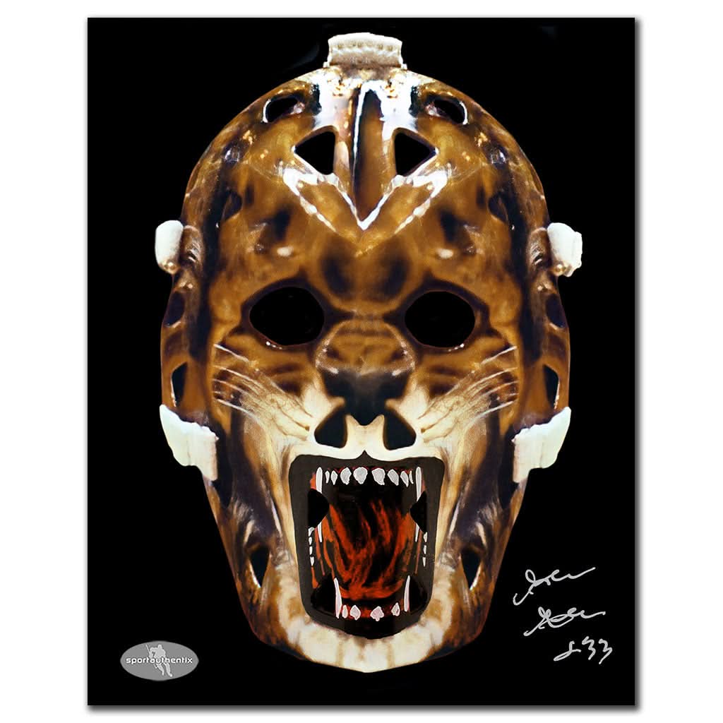 Authentic Gilles Gratton New York Rangers MASK Autographed 8x10 - SportAuthentix