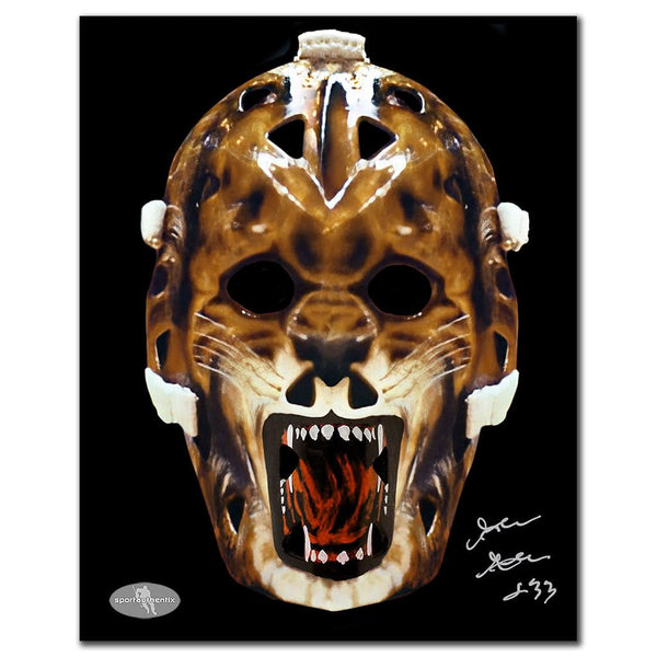 Authentic Gilles Gratton New York Rangers MASK Autographed 8x10 - SportAuthentix
