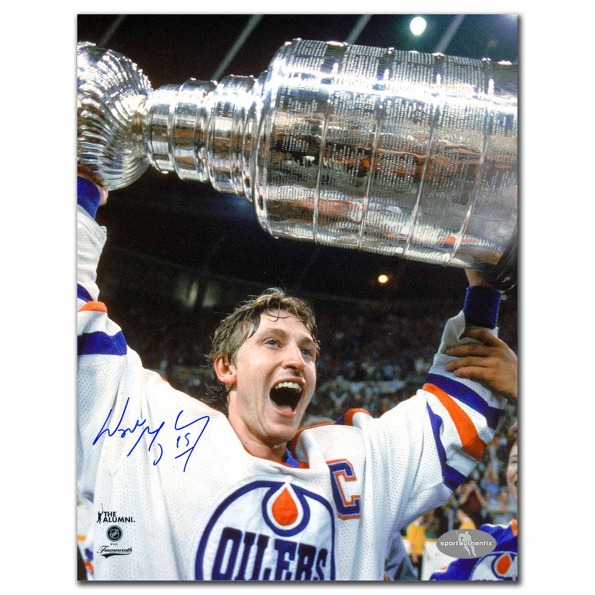 Wayne Gretzky Edmonton Oilers 1984 Stanley Cup Autographed 8x10 - Sport Authentix Inc
