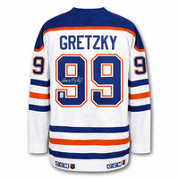 Wayne Gretzky autographed Edmonton Oilers CCM Reebok jersey back with number 99