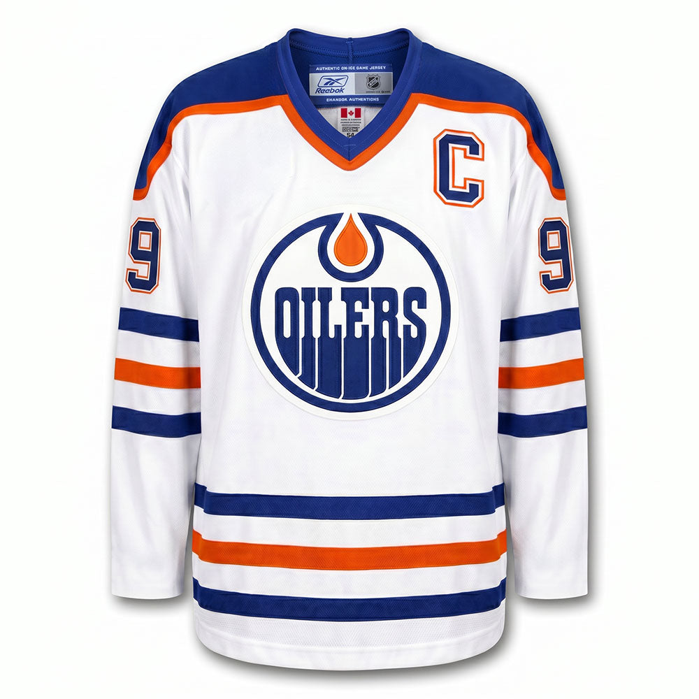 Wayne Gretzky autographed Edmonton Oilers CCM Reebok jersey front