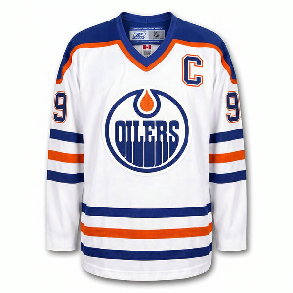 Wayne Gretzky autographed Edmonton Oilers CCM Reebok jersey front