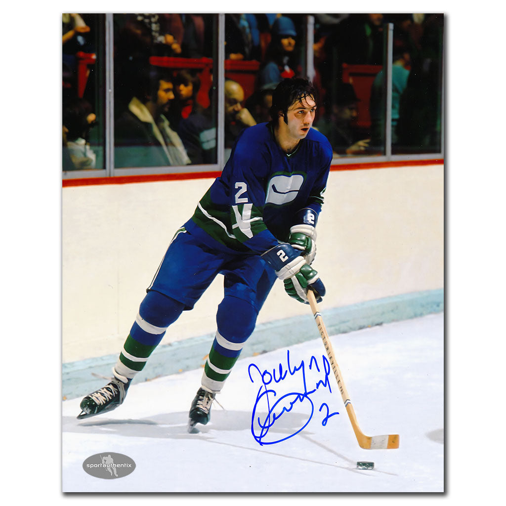 Jocelyn Guevremont Vancouver Canucks ACTION Autographed 8x10 - Sport Authentix Inc