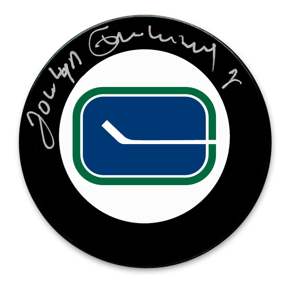 Jocelyn Guevremont Vancouver Canucks Autographed Puck