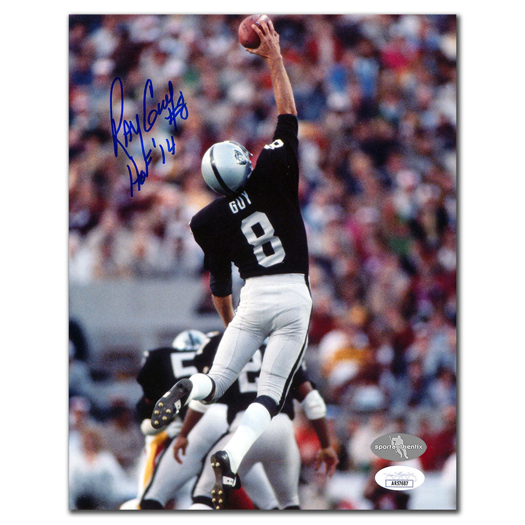 Ray Guy Los Angeles Raiders HOF Autographed 8x10 JSA COA