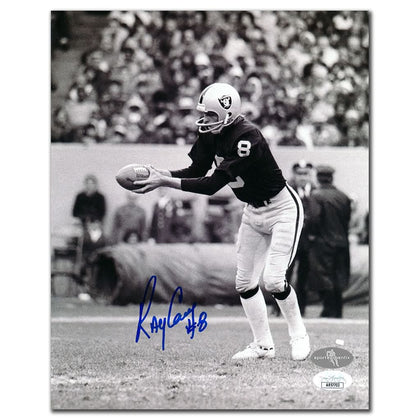 Ray Guy autographed 8x10 photo, signed in bold marker for the Los Angeles Raiders, JSA COA certified—premium fan collectible.