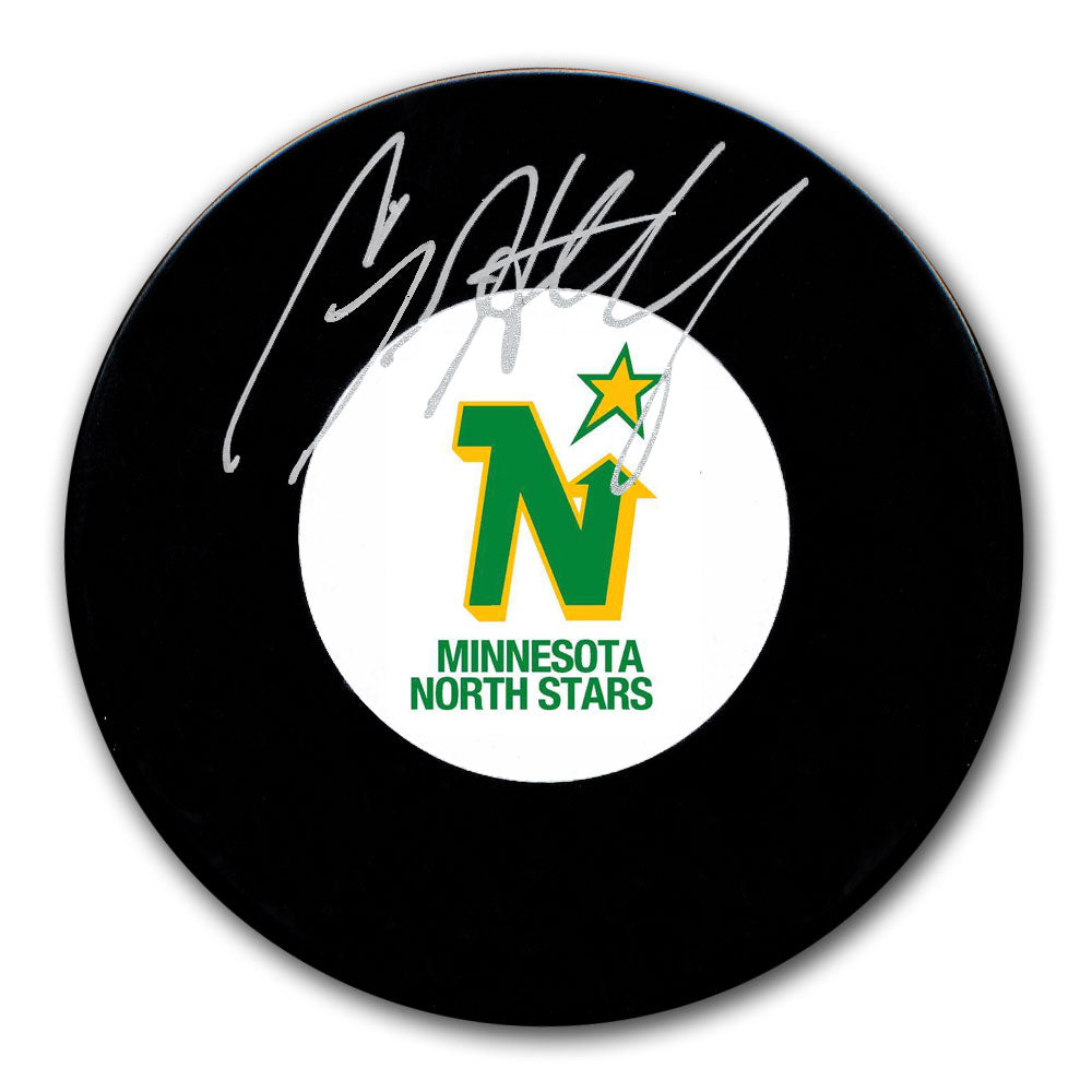 Rondelle autographiée des North Stars du Minnesota par Craig Hartsburg