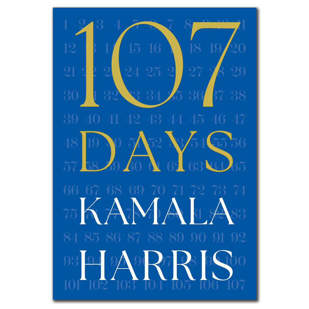 Kamala Harris 107 DAYS Signed First Edition Hardcover Book